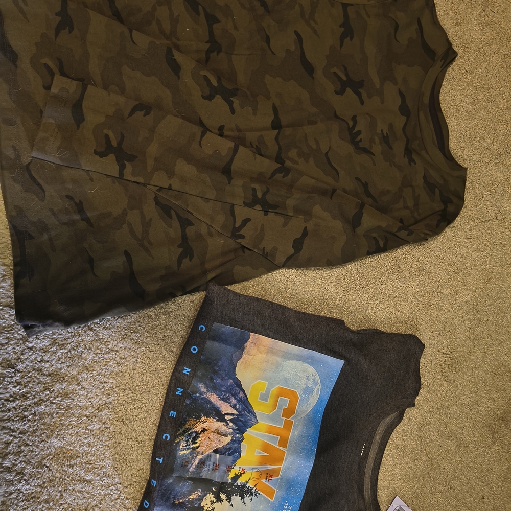 Old Navy Camo and Graphic Short Sleeve Tees